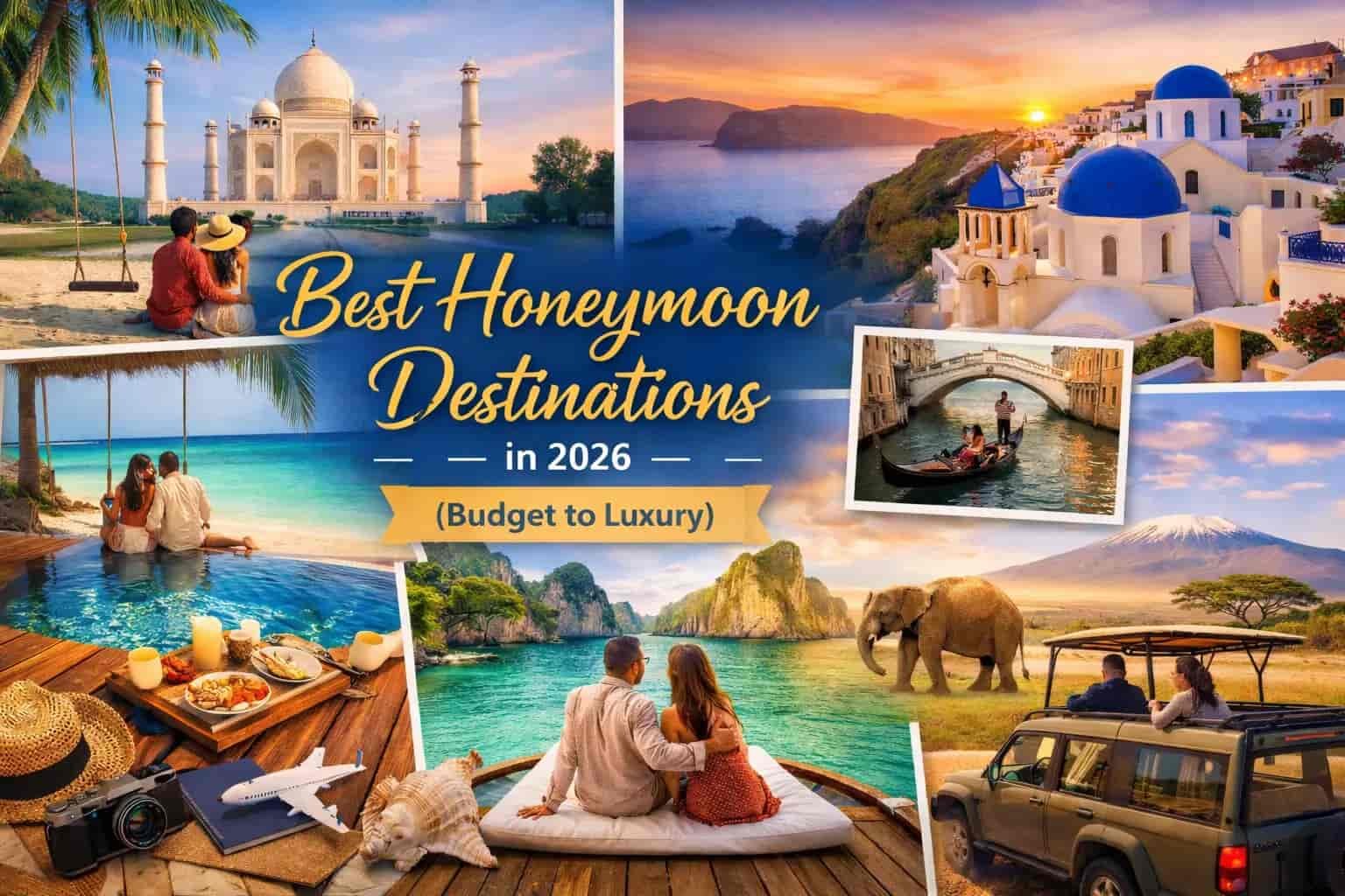 Best Honeymoon Destinations from India in 2026 (Budget to Luxury)